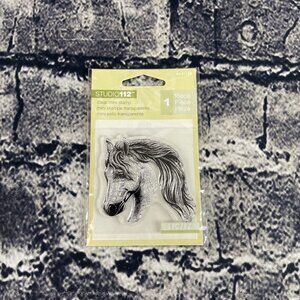 Studio 112 HORSE HORSE HEAD CLEAR MINI UNMOUNTED STAMP